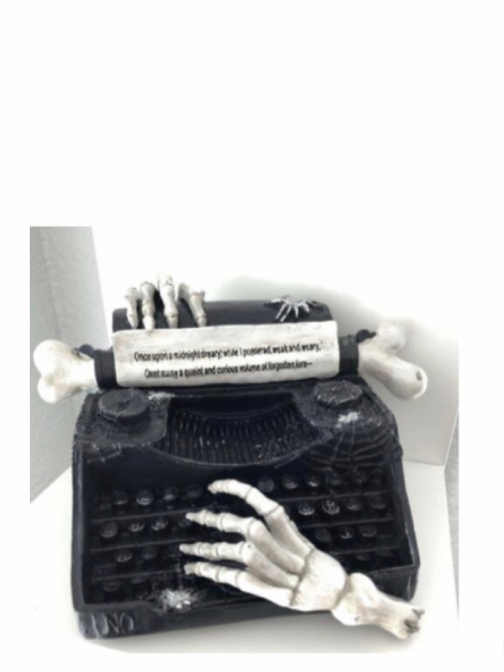 NEW Halloween Decor Spooky Typewriter Edgar Allen Poe The Raven 🐦‍⬛
